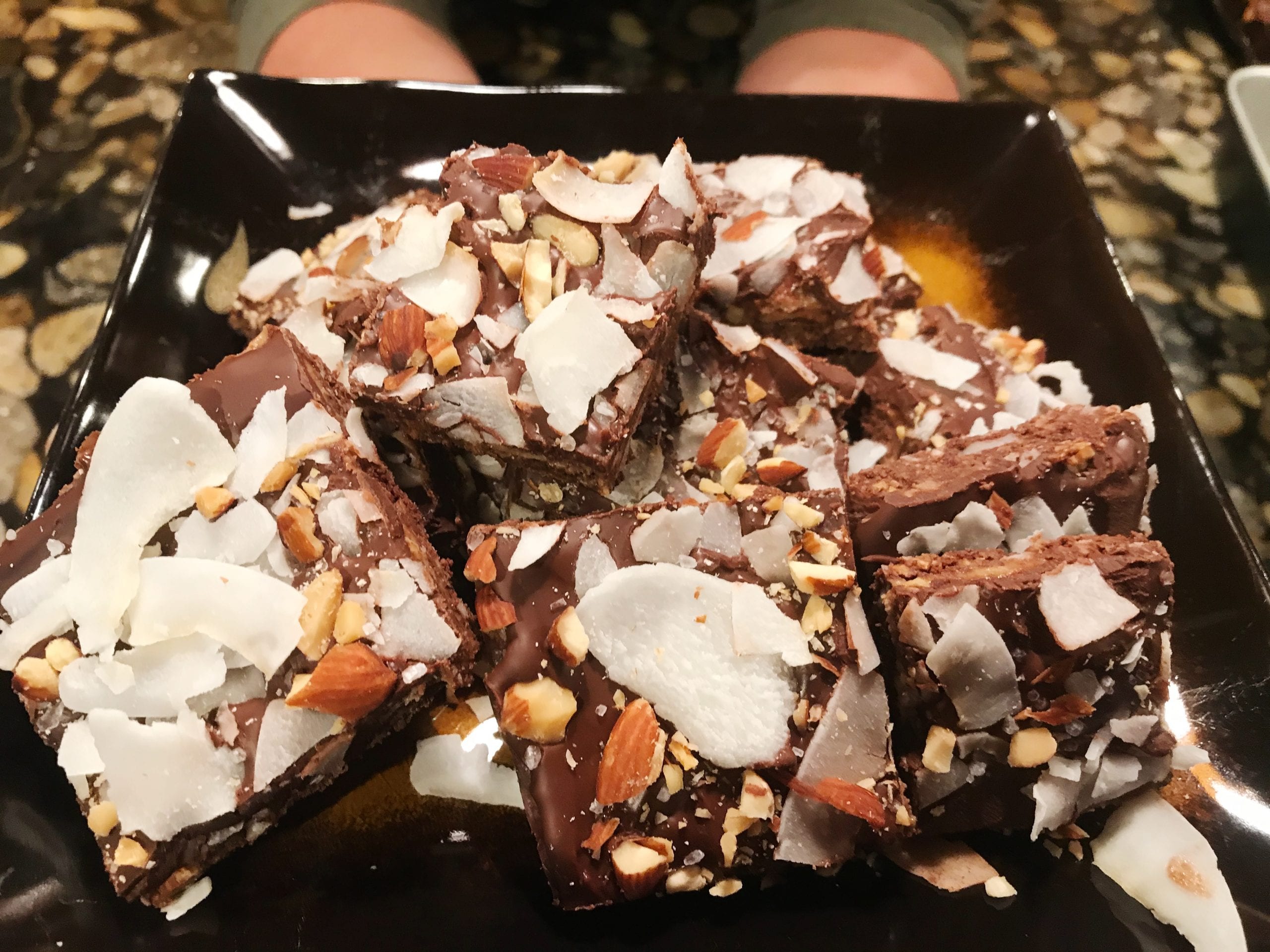 chocolate-almond-crisp-squares